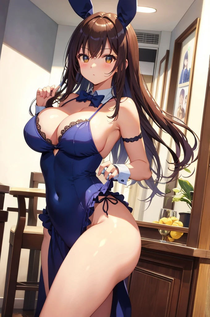 巨乳バニーガール美女【妄想イラスト美女図鑑vol.91】 サンプル3ページ目