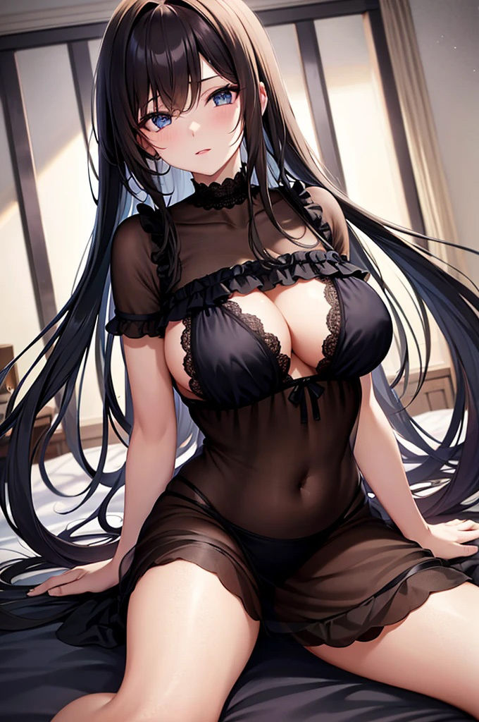 巨乳下着美女【妄想イラスト美女図鑑vol.92】 サンプル4ページ目