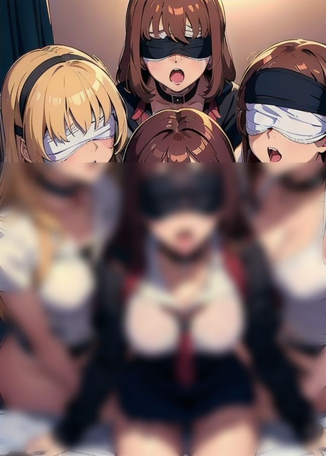 乱交目隠し変態集団SEX サンプル9ページ目