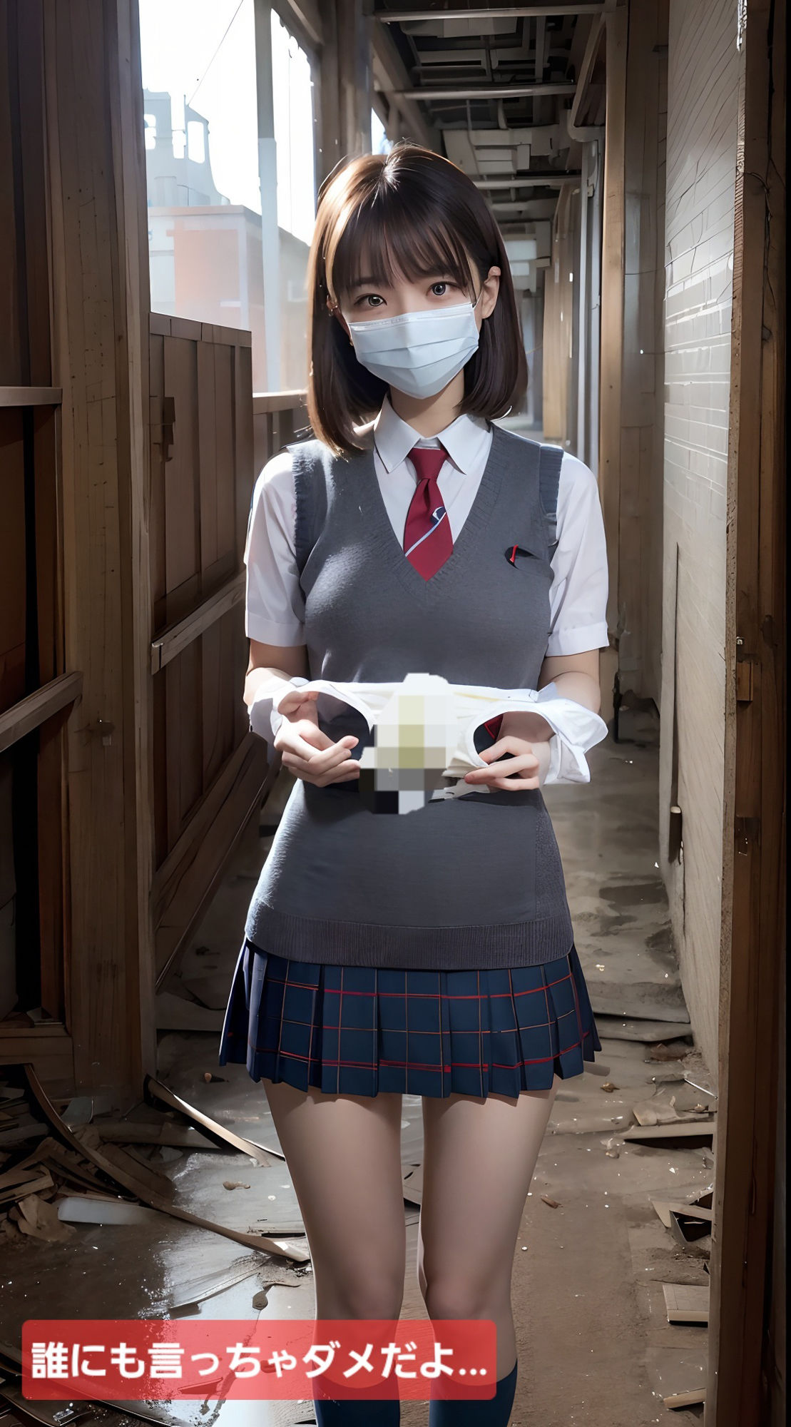 AI写真集汚パンツ見せつけ女子○○ サンプル9ページ目