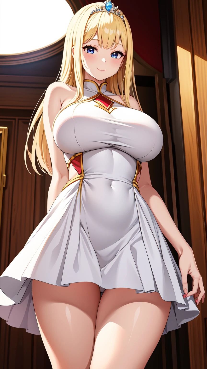 爆乳ドレス美女【理想美女イラスト図鑑】 サンプル3ページ目