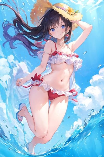 超可愛い水着のお姉さんイラスト集160枚！ サンプル3ページ目