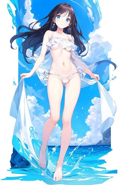 超可愛い水着のお姉さんイラスト集160枚！ サンプル4ページ目