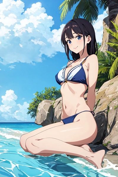 超可愛い水着のお姉さんイラスト集160枚！ サンプル6ページ目