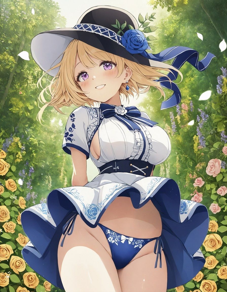 お嬢様のローアングルパンチラ サンプル2ページ目