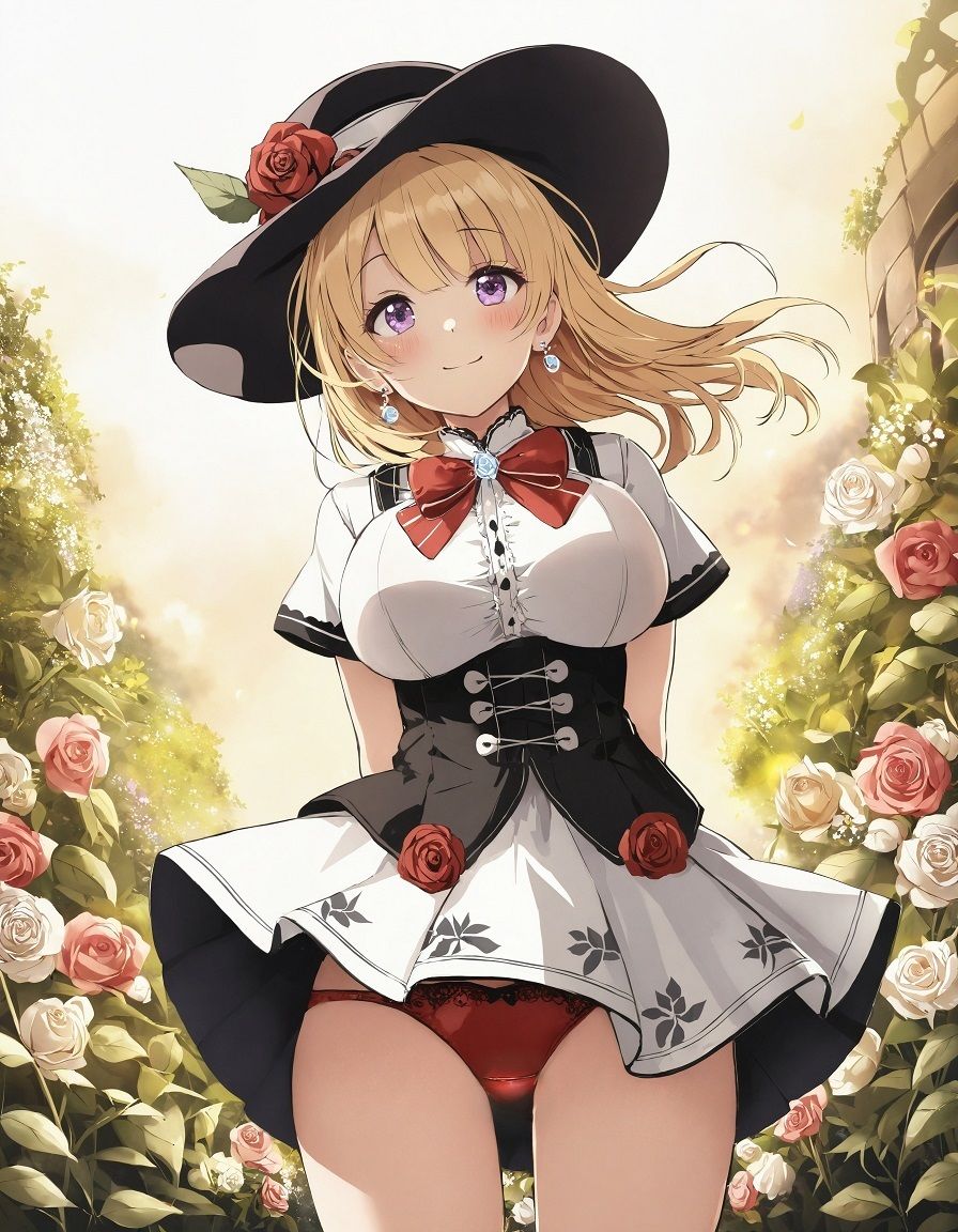 お嬢様のローアングルパンチラ サンプル3ページ目