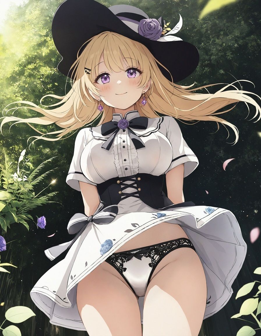お嬢様のローアングルパンチラ サンプル4ページ目