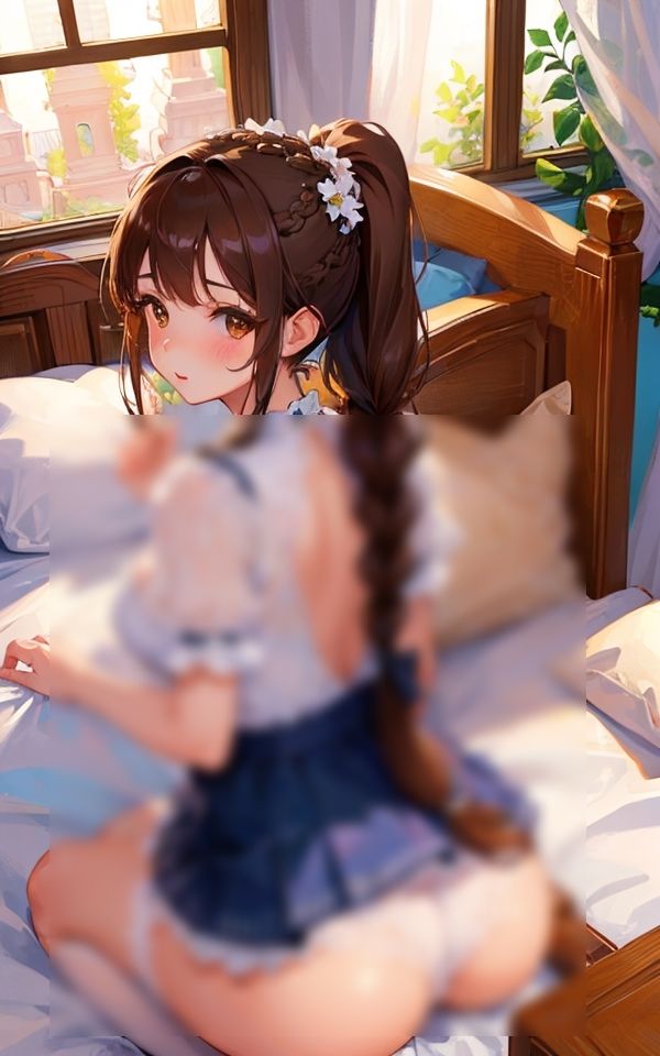 姫系女子の下着姿 サンプル1ページ目