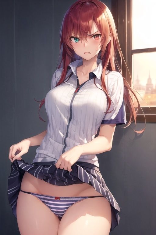 嫌な顔でスカートたくし上げてパンツ見せる娘〜テニスウェア編〜 サンプル10ページ目