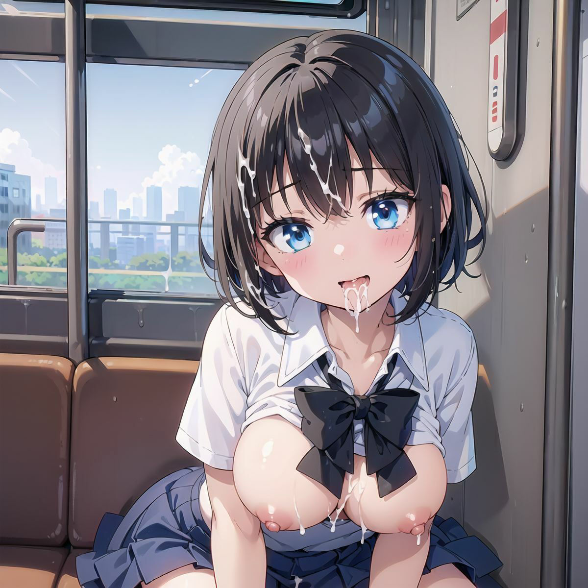 痴●電車→排卵日の発情JKは めちゃくちゃエロい2 サンプル6ページ目
