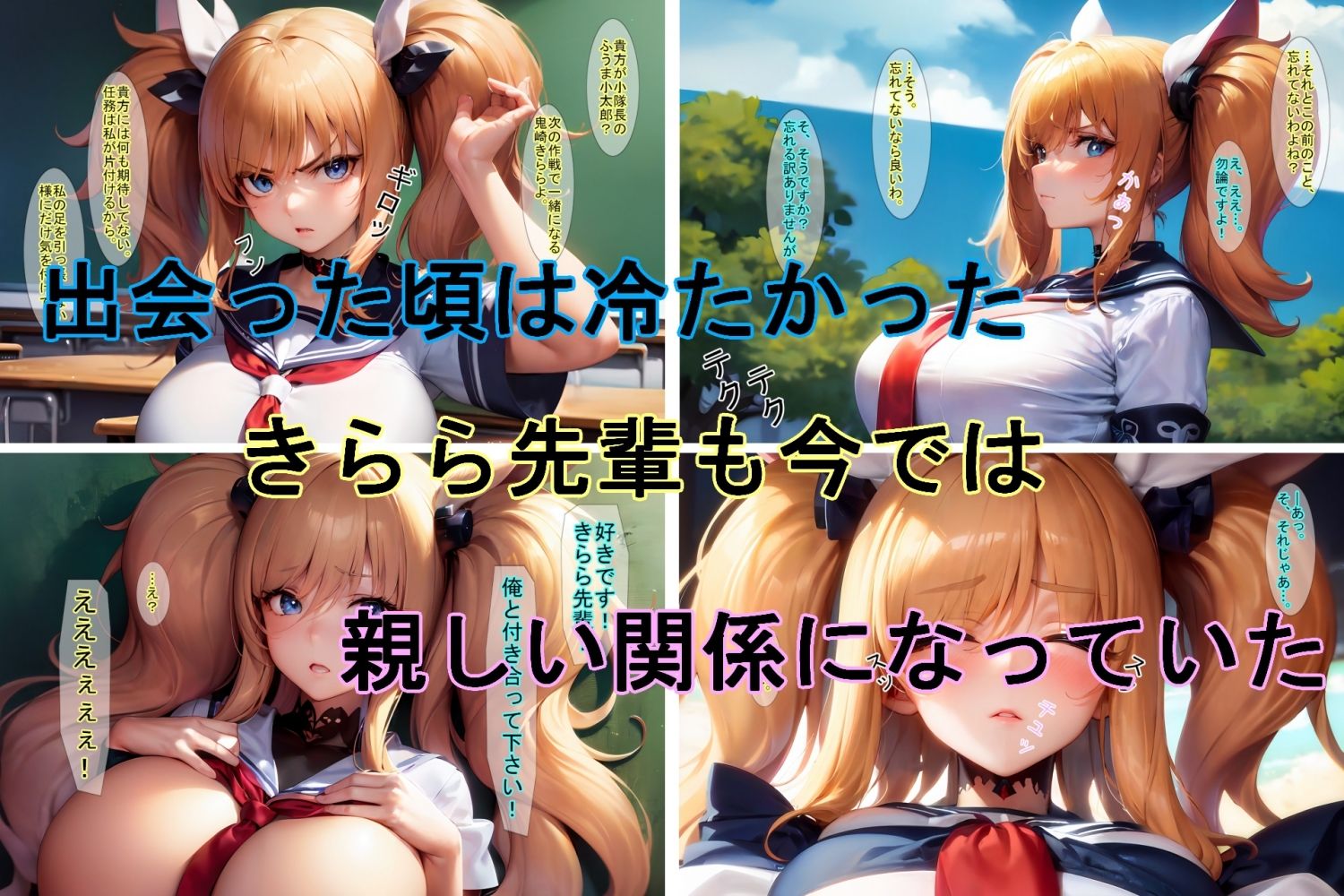 【対〇忍】デレたき〇ら先輩と、いちゃラブするだけの話 サンプル1ページ目