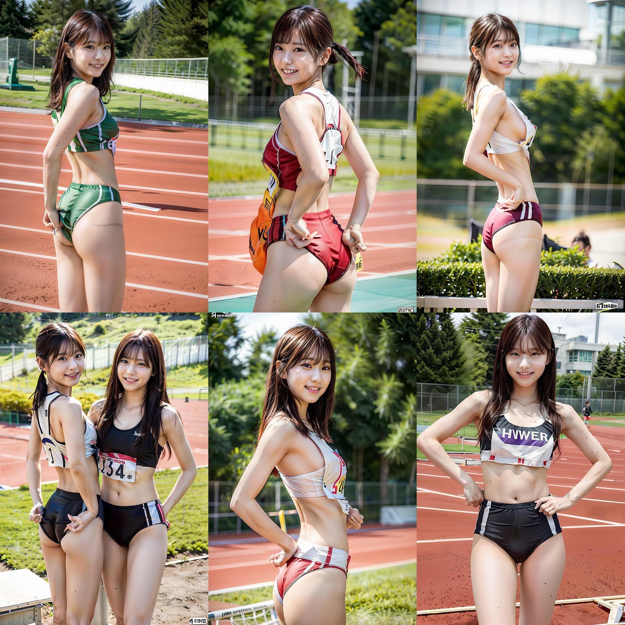 アイドルみたいにかわいいアスリート陸上女子 サンプル2ページ目