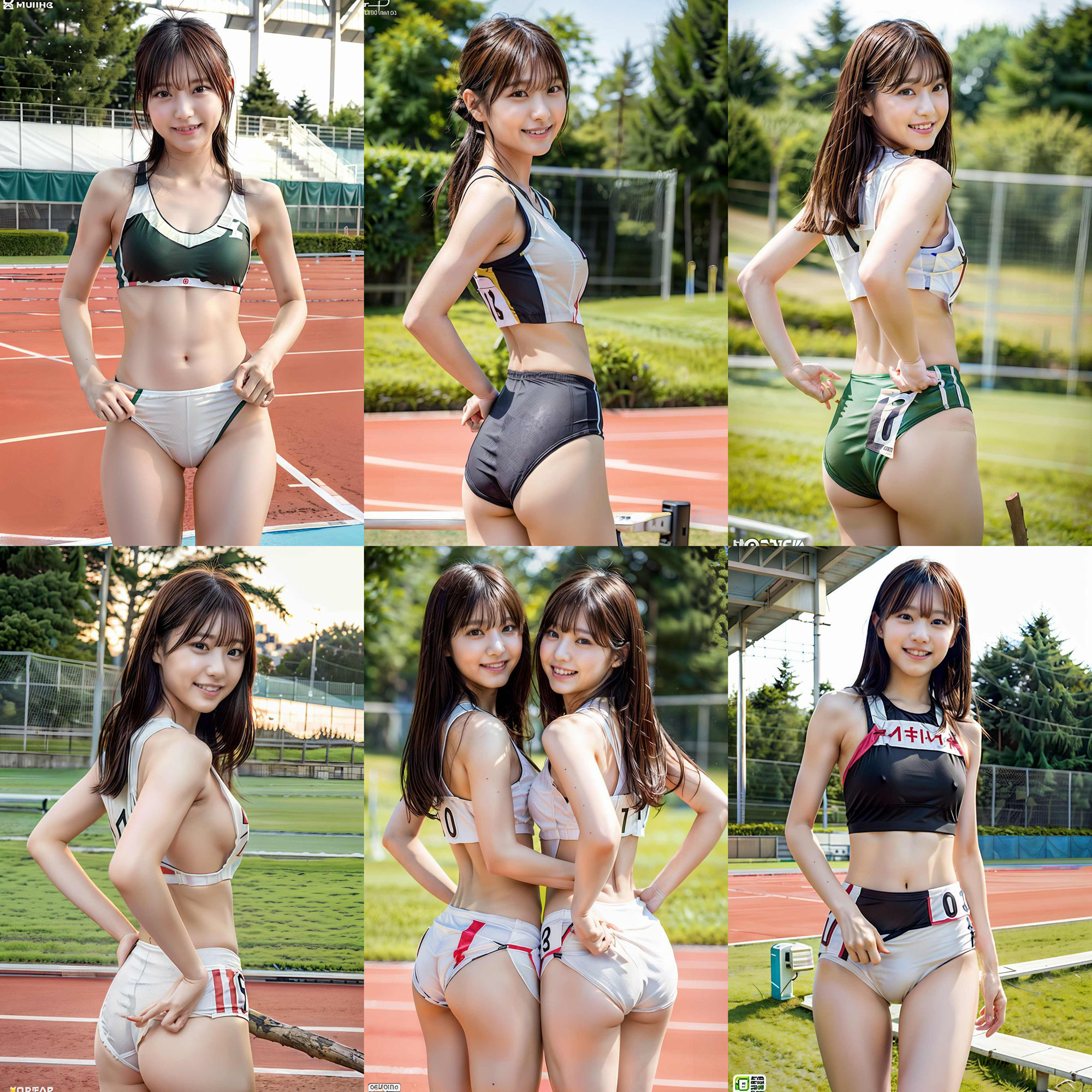 アイドルみたいにかわいいアスリート陸上女子 サンプル4ページ目