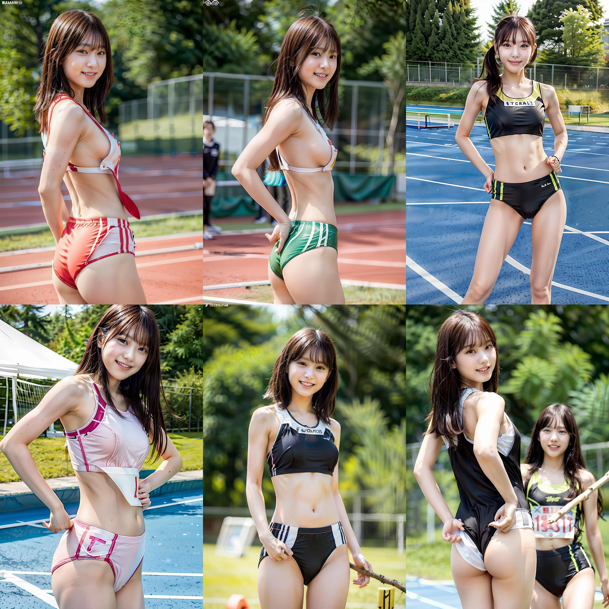 アイドルみたいにかわいいアスリート陸上女子 サンプル5ページ目