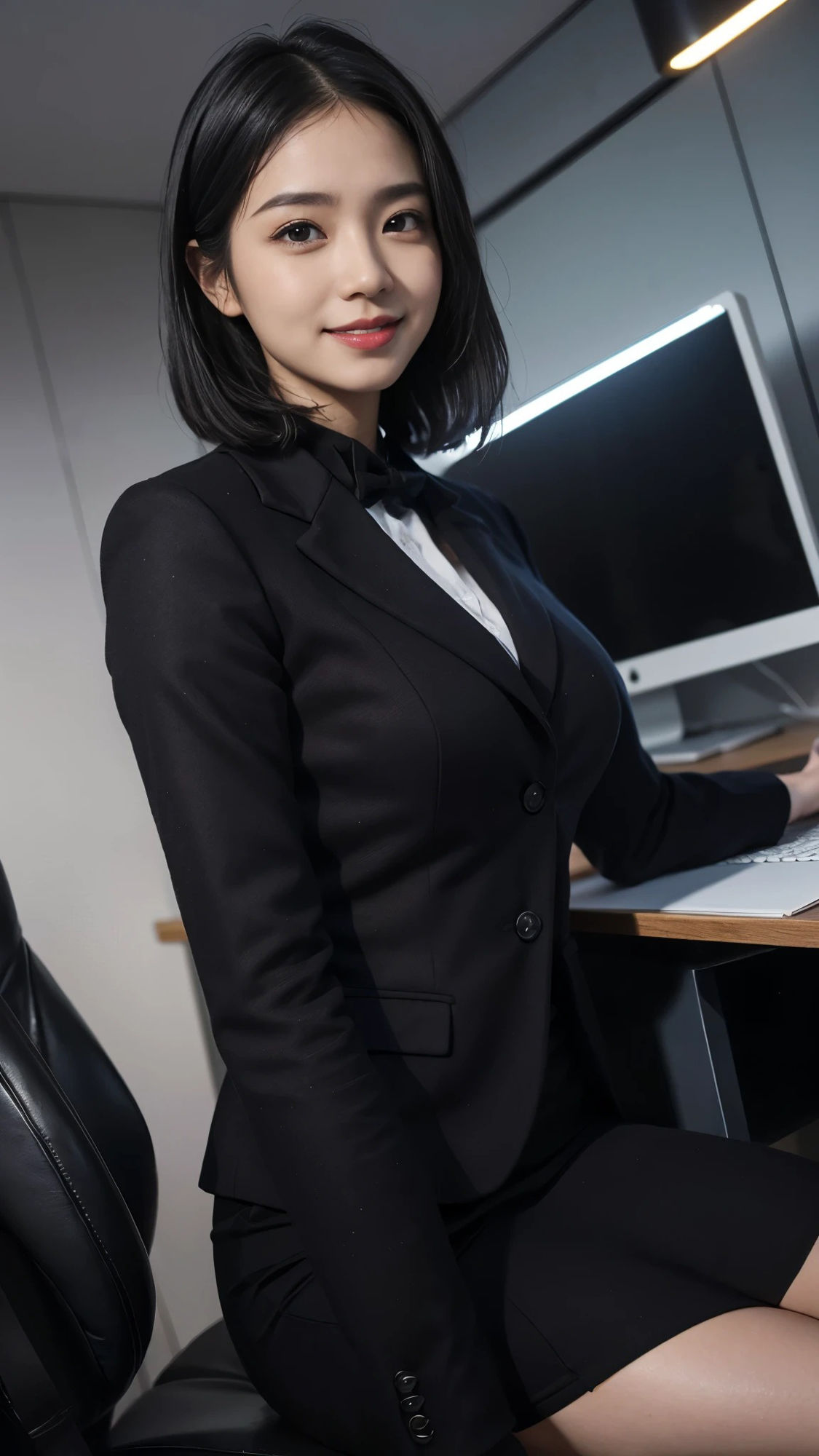 【54枚】美人なOL先輩上司たちの日常とフルヌードのリアル画像写真集【AI】 サンプル4ページ目