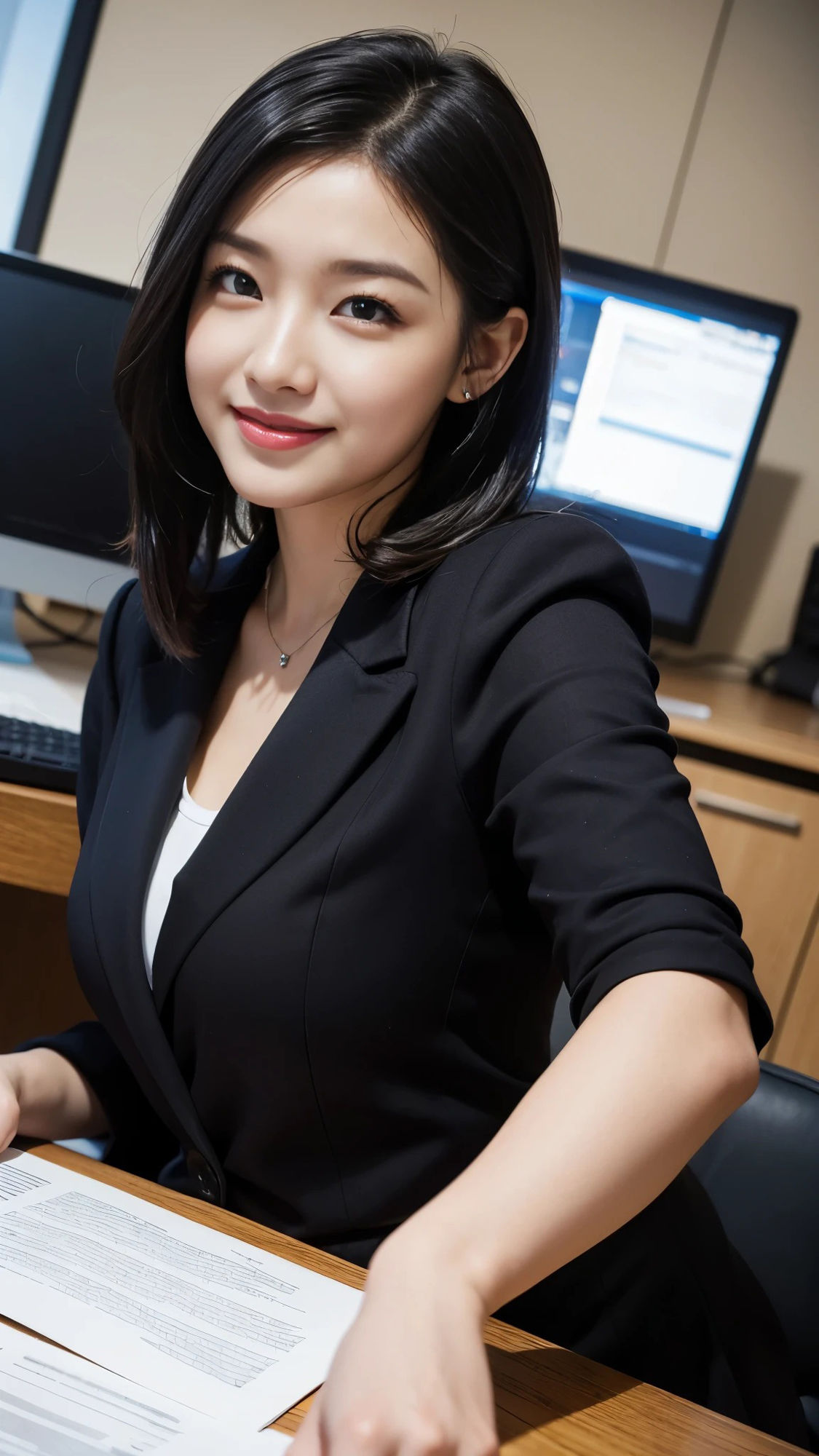 【54枚】美人なOL先輩上司たちの日常とフルヌードのリアル画像写真集【AI】 サンプル5ページ目