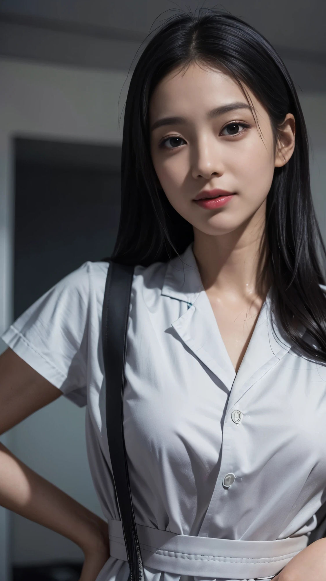 【52枚】美人な新米看護師ナースたちの日常とフルヌードの写真画像集【AI】 サンプル3ページ目