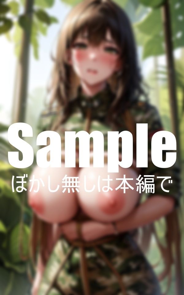 敵兵に捕らわれた爆乳女軍人 サンプル3ページ目