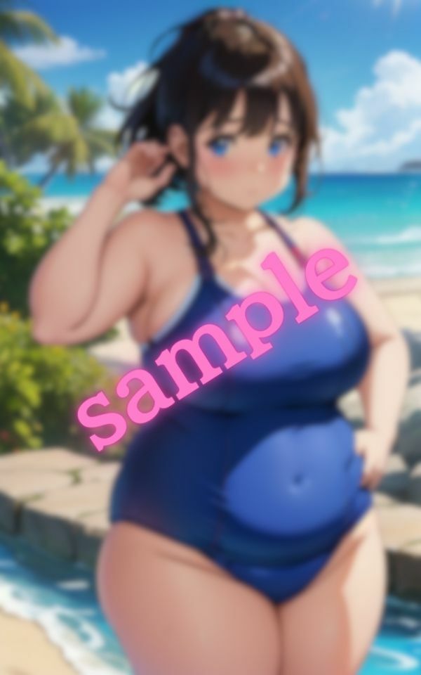 とっても可愛いよ！！ぽっちゃりな彼女は勇気を出して水着を着てくれた サンプル5ページ目