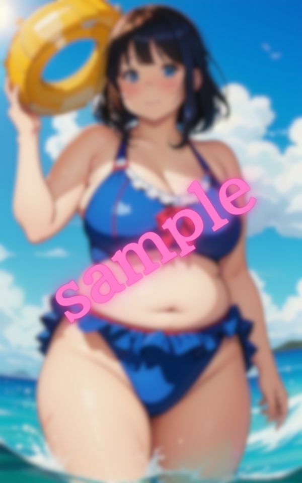 とっても可愛いよ！！ぽっちゃりな彼女は勇気を出して水着を着てくれた サンプル8ページ目