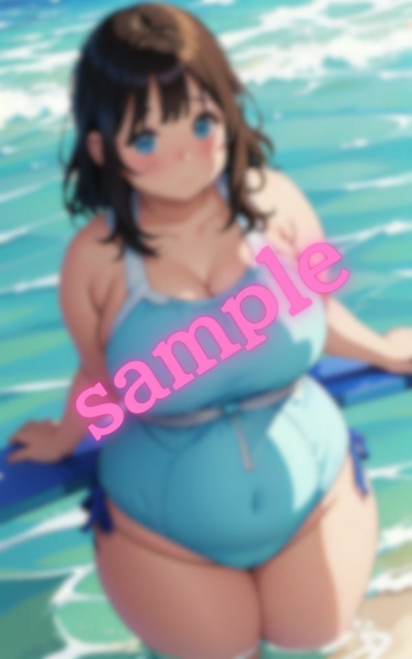 とっても可愛いよ！！ぽっちゃりな彼女は勇気を出して水着を着てくれた サンプル9ページ目