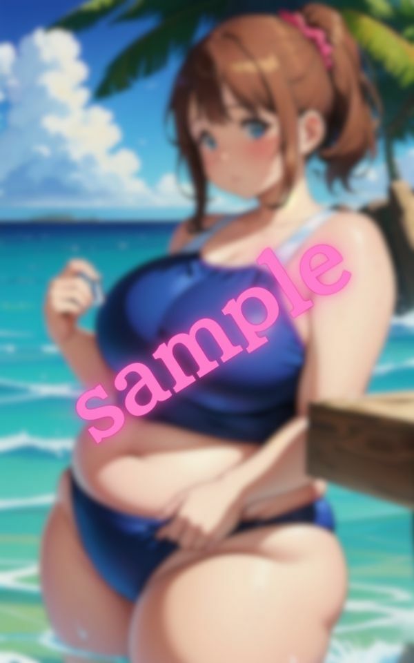 僕の夏休みの思い出・・太っている彼女と海デート サンプル2ページ目