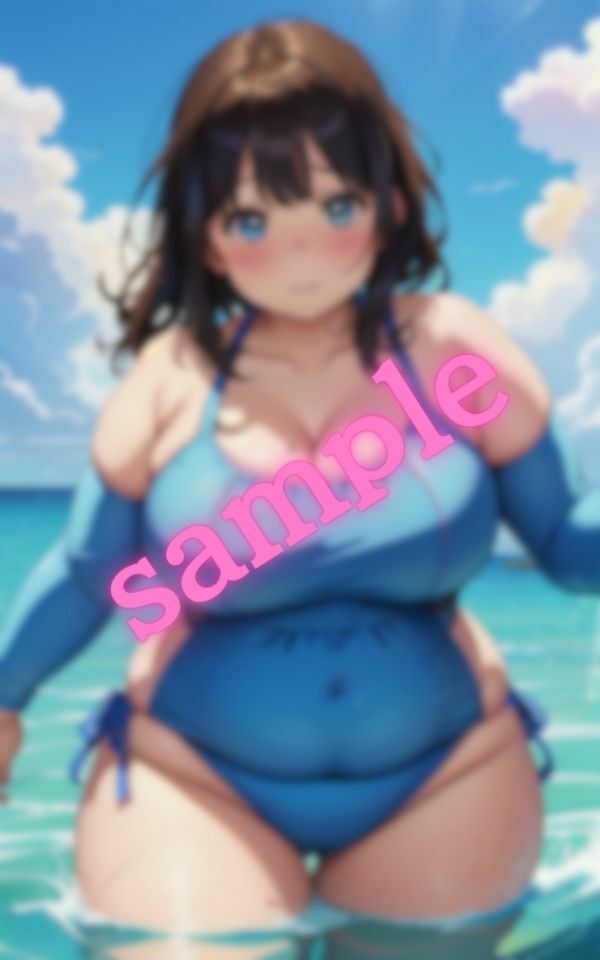 僕の夏休みの思い出・・太っている彼女と海デート サンプル3ページ目