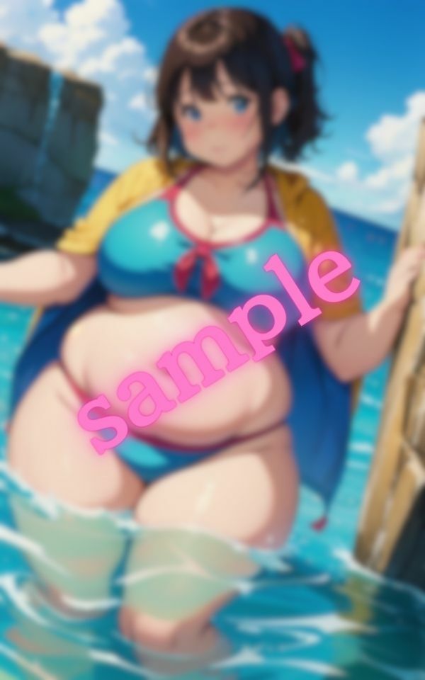 僕の夏休みの思い出・・太っている彼女と海デート サンプル4ページ目
