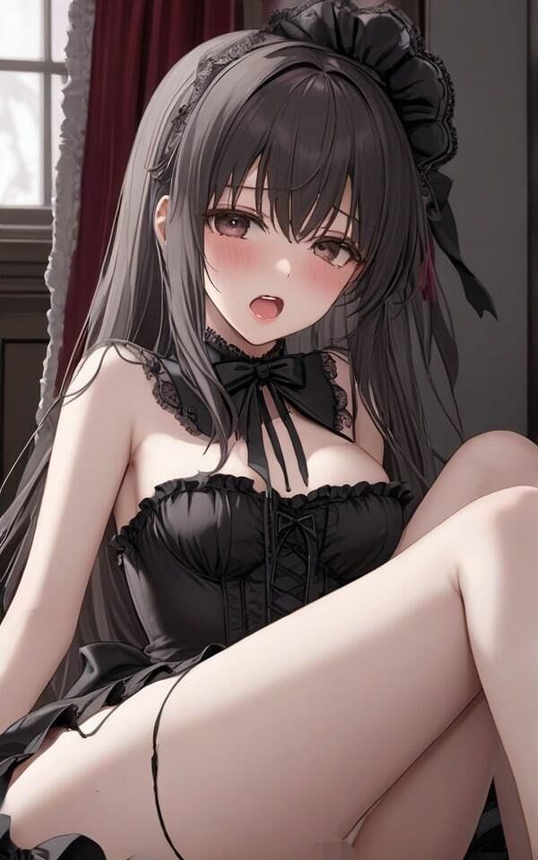 彼女にゴスロリのコスプレさせてみた おいっ、結構恥ずかしいぞ！ サンプル7ページ目