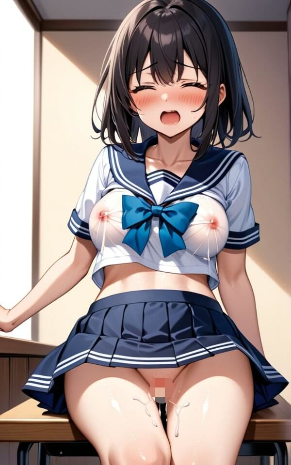 セーラー服を着た痴女の最高な誘惑！ サンプル7ページ目