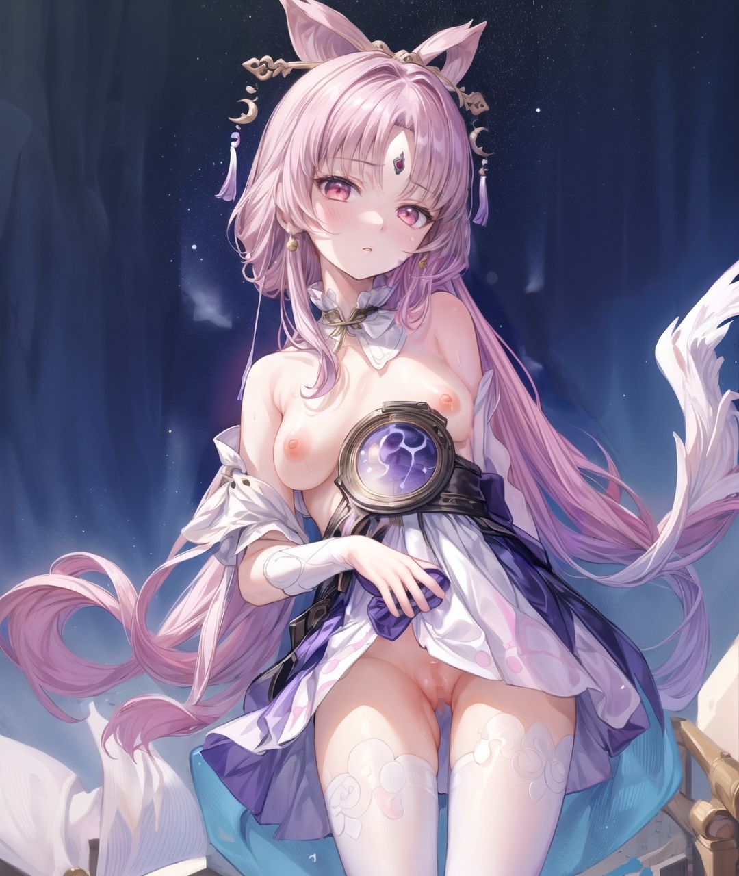美少女たちのひととき・符玄（ふげ〇）（崩壊スターレイル） サンプル4ページ目