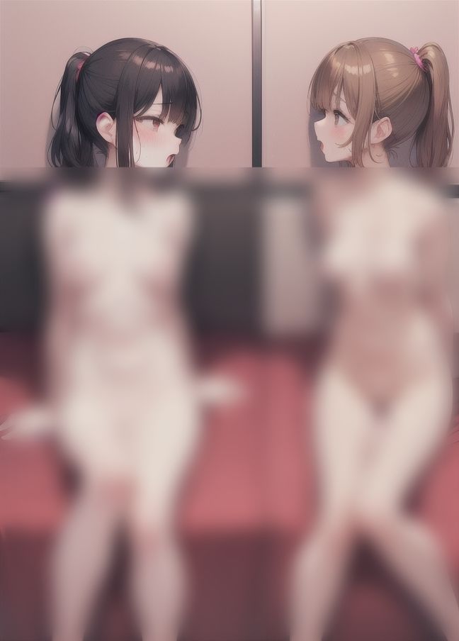 裸でレズセ「女の子の肌ってすべすべ」 サンプル2ページ目