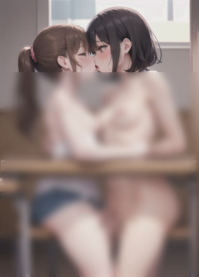 放課後の教室で友達が襲ってきた...女の子同士でレズセ サンプル8ページ目