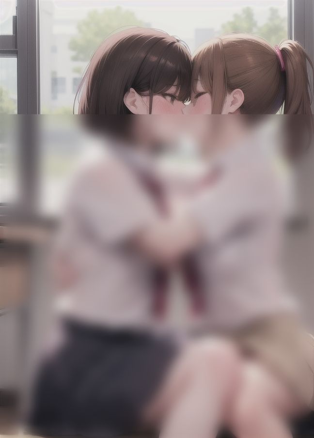 放課後の教室で友達が襲ってきた...女の子同士でレズセ サンプル10ページ目