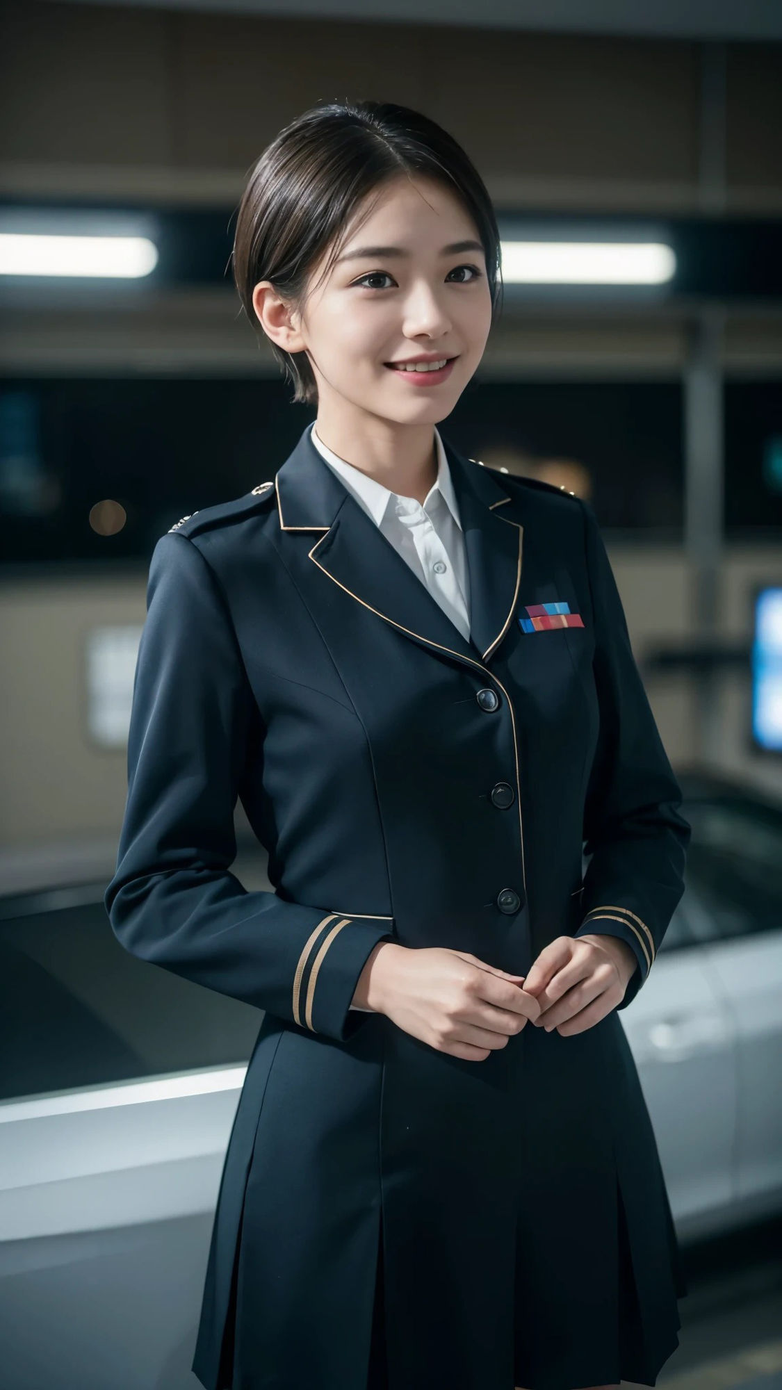 【51枚】美人なキャビンアテンダント（CA）の日常とフルヌードの写真画像集【AI】 サンプル4ページ目