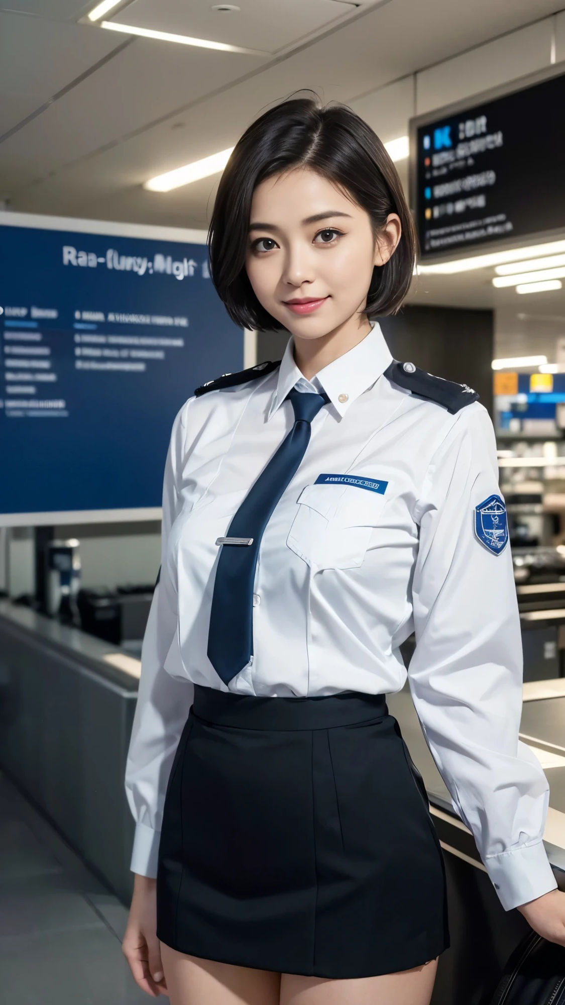 【51枚】美人なキャビンアテンダント（CA）の日常とフルヌードの写真画像集【AI】 サンプル7ページ目
