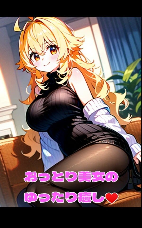 おっとり金髪美女の癒やしエッチ サンプル1ページ目
