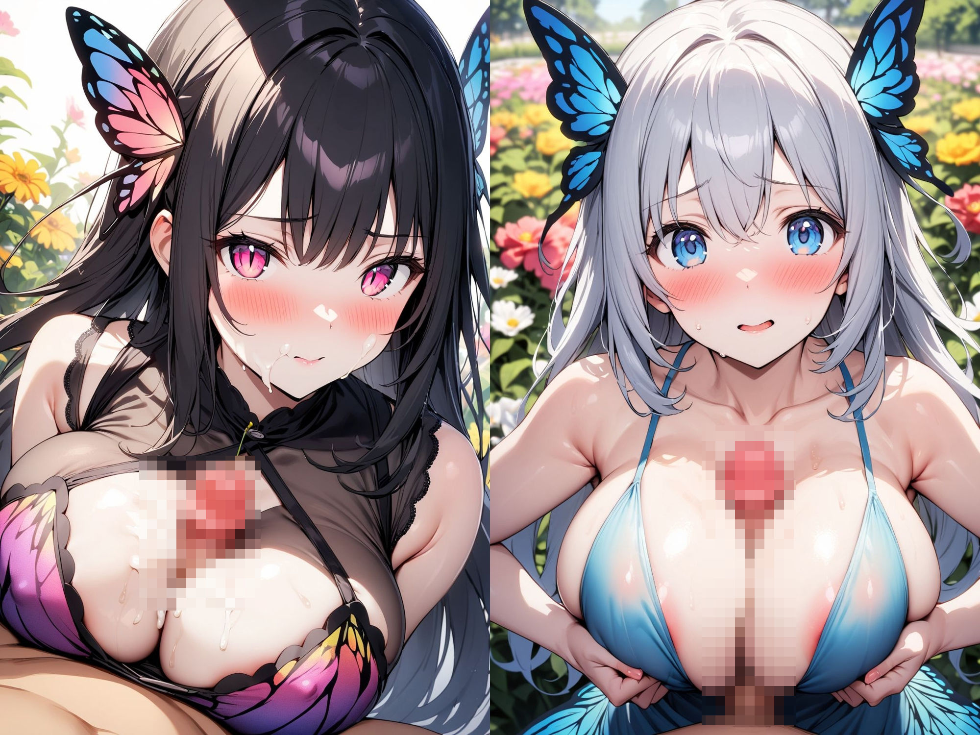 異世界転生:2人の蝶々族の少女と無限SEX！！蝶々族の催淫作用で大量中出しがとまらない件 サンプル5ページ目