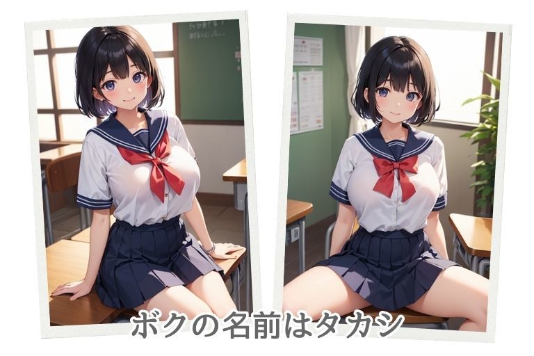巨乳の幼なじみとバブバブセックスの練習 サンプル2ページ目