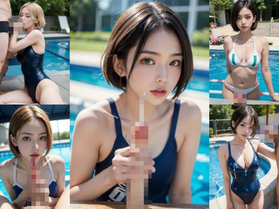 イクとこい〜っぱい見せて スク水JKが手コキとフェラで全力サポート サンプル3ページ目