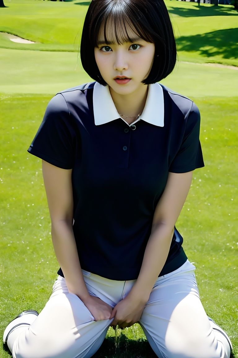 おもらし女子ゴルファー サンプル2ページ目