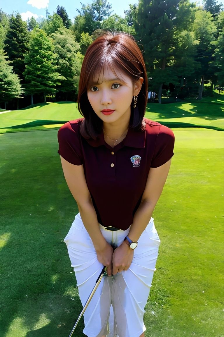 おもらし女子ゴルファー サンプル8ページ目