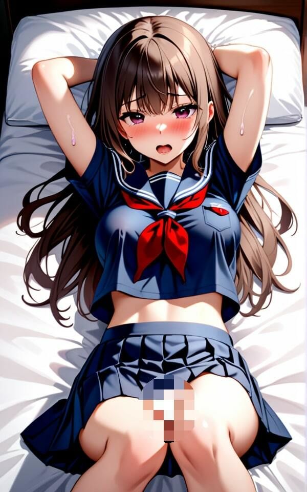 セーラー服を着たギャルのエッチな姿 恥ずかしいからあんまり見るなよ！ サンプル5ページ目