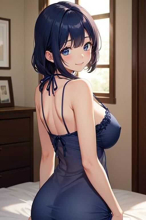 初夜を共にする嫁のネグリジェ姿が可愛すぎて愛おしくてメチャクチャ抱いた サンプル4ページ目