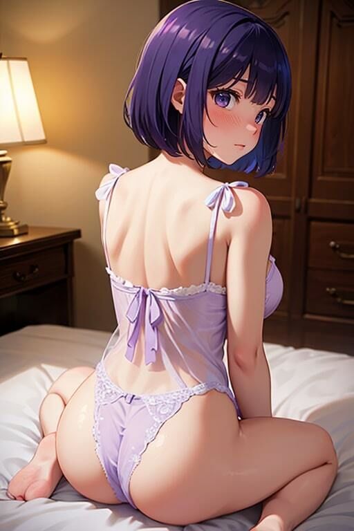初夜を共にする嫁のネグリジェ姿が可愛すぎて愛おしくてメチャクチャ抱いた サンプル8ページ目