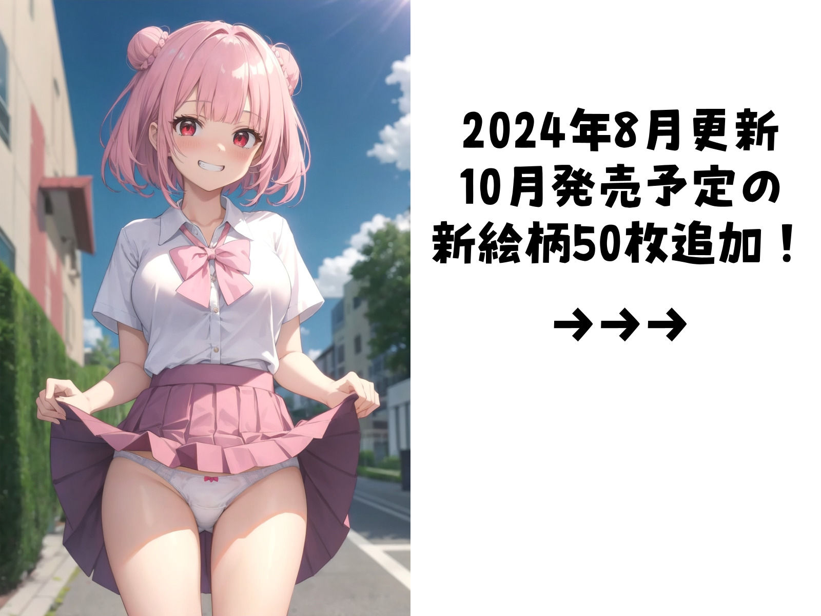 【新絵柄50枚追加】とつげき！街角JK〜あなたのぱんつ見せてください〜5 サンプル3ページ目