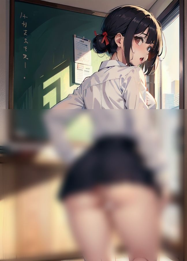 バックセックス「学校1の美女を後ろからガン突き！」 サンプル5ページ目