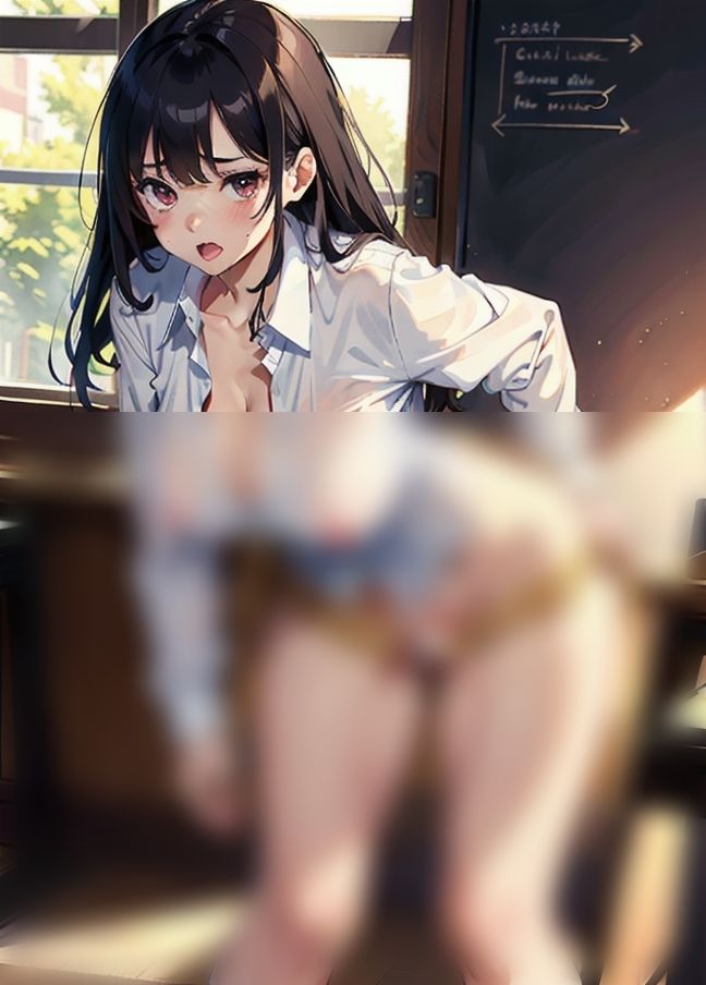 バックセックス「学校1の美女を後ろからガン突き！」 サンプル7ページ目