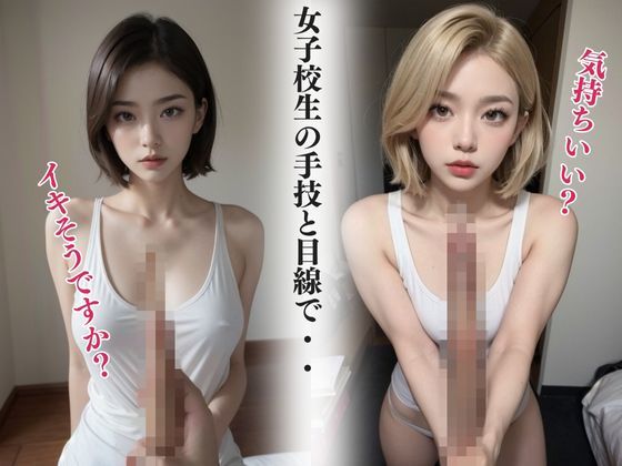 イクとこい〜っぱい見せて JKギャルが手コキで全力シコシコ サンプル1ページ目