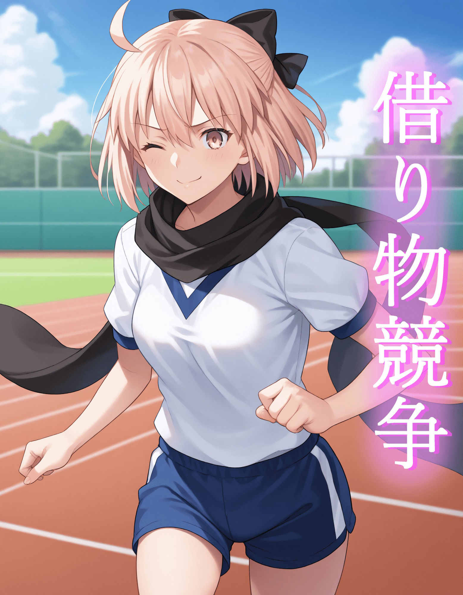 【沖田総司編】カルデア運動会 〜えっちな種目と触手エネミー〜 サンプル1ページ目